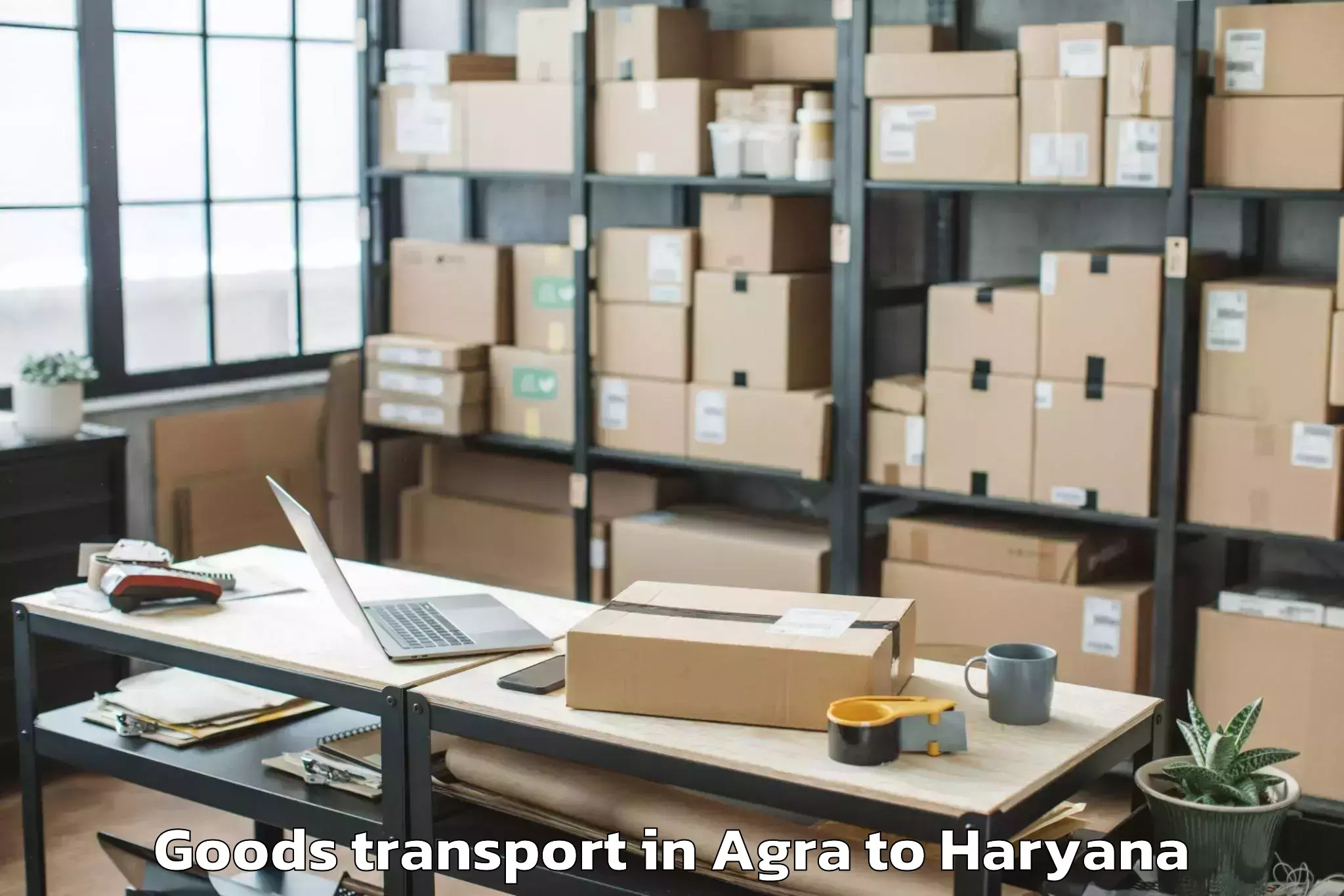 Hassle-Free Agra to Gd Goenka University Gurgaon Goods Transport